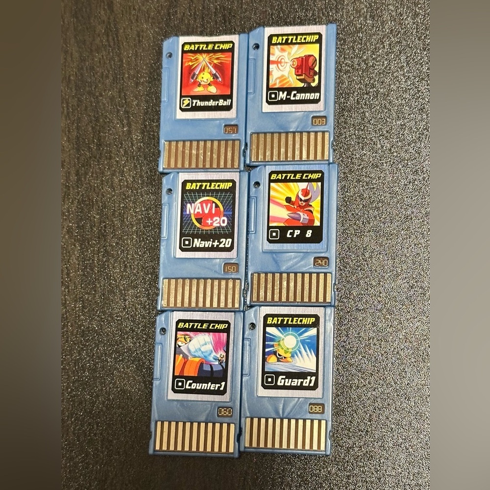 MegaMan Battle Chip set of 6 Takara 2004